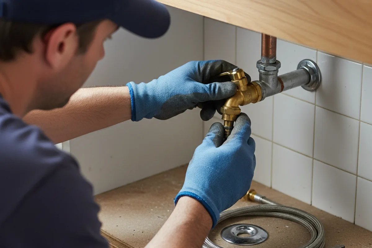 Shutoff valve and fitting work during Faucet and Fixture Repair in Brigantine